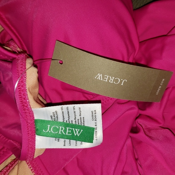 J.Crew Fuchsia Pink Cruisewear Pool Beach Party Swimwear - Picture 5 of 7